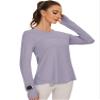 Blingfit Sun Shirts for Women UPF 50+ Women's Sports T-Shirt Long Sleeve Shirt Workout Tops Crew Neck Athletic Casual Running Yoga Fitness T-Shirts view 1