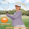 Blingfit Sun Shirts for Women UPF 50+ Women's Sports T-Shirt Long Sleeve Shirt Workout Tops Crew Neck Athletic Casual Running Yoga Fitness T-Shirts view 2
