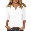 3/4 Length Sleeve Womens Tops Half Sleeve T Shirts for Women Womens 3/4 Sleeve Tops and Blouses Womens Shirts Womens Shirts Long Sleeve Shirts for Women Women's Tee Shirts Womens Elbow view 1