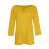 3/4 Sleeve Tops Womens 3/4 Sleeve T Shirts Womens T Shirts Cotton Three Quarter Sleeve Tops Woman Three Quarter Length Sleeve Tops for Women Cute Tops for Women Woman Tops White 3/4 Sleeve view 4