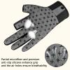 BASSDASH Unisex Fingerless Camo Hunting Gloves for Men's Women's Early Season Warm Weather UPF 50+ Lightweight Fishing Photography HG03 view 4