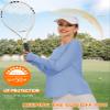 Blingfit Womens Long Sleeve Running Top Gym Hiking Workout Base Layer Women Sports Tops with Thumb Holes Breathable view 2
