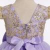 IBTOM CASTLE Baby Girl Birthday Party Dress: Toddler Princess Tulle Tutu Dresses Fairy Flutter Sleeve Floral Sequins Butterfly Glitters Bridesmaid Wedding Pageant Dance Ball Gown Purple 12-18 Months view 4