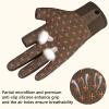 BASSDASH Unisex Fingerless Camo Hunting Gloves for Men's Women's Early Season Warm Weather UPF 50+ Lightweight Fishing Photography HG03 view 4