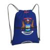 NOUZU Michigan State Flag Print Sports Drawstring Backpack For Women With Zipper Pockets Lightweight Travel Gym Bag, Black view 2