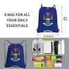 NOUZU Michigan State Flag Print Sports Drawstring Backpack For Women With Zipper Pockets Lightweight Travel Gym Bag, Black view 4