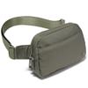 Pander Everywhere Belt Bag for Women, 5 Zipper Pockets Nylon Crossbody Fanny Pack Purse (Grey Sage). view 1