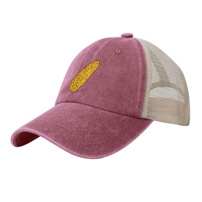 Yellow Ripe Corn Cob Baseball Cap for Men Women Mesh Back Trucker Hats Dad Golf Hat