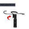 Swivel Bike Wall Mount, 4 Pack, Space Saving Wall Bike Rack, Garage Bike Hangers, Holds up to 66lbs,Vertical Bicycle Wall Mount for Garage Black view 3