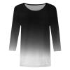 3/4 Sleeve Summer Tops for Women Womens Toos Womens Blouses Casual Business Casual Tops for Women Cotton Tops for Women Crew Neck Tops for Women 3/4 Sleeve Tunic Tops for Women Cotton Shirts view 4