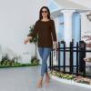 Women's 3/4 Sleeve Summer Tops Womens Tshirts Cotton Loose Fit Womens 3/4 Sleeve T Shirts Quarter Sleeve Tops for Women Cotton Tops Casual Tshirts Shirts for Women Womens 3/4 Sleeve T Shirts view 3
