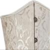 ADELCE Women's Lace Up Boned Underbust Waist Cincher Corset Bustier Beige 4XL view 4