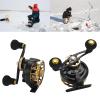 Aluminum Alloy Fishing Reel Right/Left Handed Fishing Wheel Portable Ice Reels Fish Line Wheel (Right) view 2
