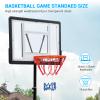 GarveeLife Basketball Hoop Outdoor 5.2-7 ft Adjustable for Kids&Youth w/Wheels, Portable Basketball Hoop Goal System in Backyard/Driveway/Indoor, 33 in Shatterproof Backboard & High Intensity Base view 2