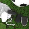 2 Pairs of Small Soccer Shin Guards, 3.1x2in Mini Shin Guards with Storage Mesh Bag Protective Tiny Shin Pads Miniature Shin Guards Protective Equipment for Youths and Adults(Black, White) view 3