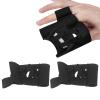 2Pcs Baseball Training Catching Glove Soft Mini Baseball Web Field Training Gloves Black for 1.5 to 2.4 Inches Ball view 2