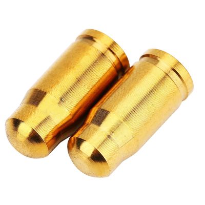 Alomejor 2 Pcs TC4 Alloy Mini Gas Nozzle Valve Exquisite for Mountain Road Cycling Inner Tube Vacuum Nitride Coating (Gold)