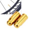 Alomejor 2 Pcs TC4 Alloy Mini Gas Nozzle Valve Exquisite for Mountain Road Cycling Inner Tube Vacuum Nitride Coating (Gold) view 2