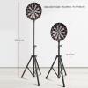 Alomejor Adjustable Height Tripod Dartboard Stand, Stainless Steel Heavy Duty Stable Support for Recreation Quick Setup and Foldability view 2