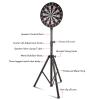 Alomejor Adjustable Height Tripod Dartboard Stand, Stainless Steel Heavy Duty Stable Support for Recreation Quick Setup and Foldability view 3