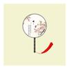 Dntum Folding Fan Double-Sided Circular Fan Ancient Style Chinese Style Women's Long Handle Tassel Han Chinese Clothing Cheongsam Jump Fan view 1