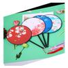 Dntum Folding Fan Double-Sided Circular Fan Ancient Style Chinese Style Women's Long Handle Tassel Han Chinese Clothing Cheongsam Jump Fan view 4