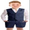 Toddler Navy Blue Suits for Boys Casual Summer Linen Suit 2 Piece Formal Wedding Dresswear Outfit Boys Suit Set Size 3 view 1