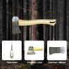 PRANDI Camping Hatchet 1.15lb - Hickory Handle 13in with Leather String - Ideal for Camping, Travel and Bushcraft - Made in Italy view 2