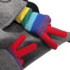 Rainbow Color Striped Knitted Gloves Winter Full Finger Mitten Thicken Warm Christmas Harajuku Gloves For Girlfriend view 4