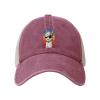 QIZYOQA Alpaca with Glasses Baseball Cap for Men Women Mesh Back Trucker Hats Dad Golf Hat view 2