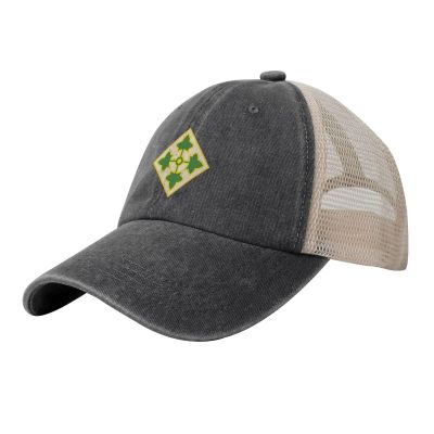 4th Infantry Division CSIB2 Baseball Cap for Men Women Mesh Back Trucker Hats Dad Golf Hat