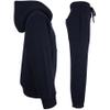 A2Z 4 Kids Unisex Plain Tracksuit Hoodie with Joggers Jogging Sweatpants Set - T.S Plain Navy 2-3. view 3