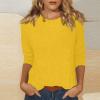 3/4 Sleeve Tops for Women Three Quarter Length Sleeve Tops for Women Womens Blouses Casual Baby Blue Tops for Women Long Sleeve Tops for Woman Womens Toos Womens 3/4 Sleeve Summer Tops view 2