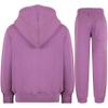 A2Z 4 Kids Unisex Plain Tracksuit Hoodie with Joggers Jogging Sweatpants Set - T.S Plain Lilac 2-3. view 2