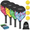 Pickleball Paddles Set of 4,USAPA Approved,4 Indoor&Outdoor Balls, Carrying Bag, 4 Cooling Towels,4 Pack Paddles,Pickleball Paddles,Gifts for Beginner&Pro view 1