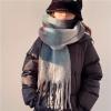 Plaids Blanket Scarf Winter Fall Warm Scarfs For Women Soft Large Shawls Wraps Tassels Scarves view 4