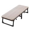 Fold Out Bed for Adults with 4 360 Rollers and Non Slip Feet Camping Bed Guest Beds Portable Guest Bed with Sturdy Frame for Home and Office(185 * 90 * 38cm)