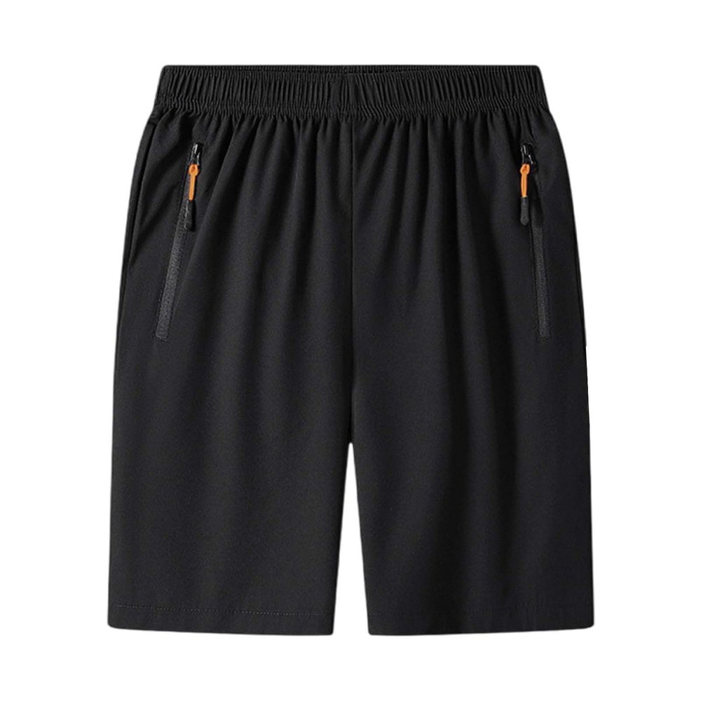 xoxingysm Mens Beach Shorts Board Shorts with Zipper Pockets Elastic Waist Loose Fitting Bermuda Shorts Lightweight Comfy Summer Shorts Quick Dry Gym Workout Athletic Shorts Yellow