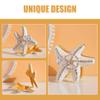 SSTANGLU Jeweled Trinket Box Starfish Jewelry Box Hinged Collectible Jewelry Holder Sea Animals Figure Jewelry Organizer for Necklace Ring Bracelet Earrings view 3