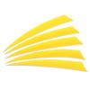 PATIKIL Arrows Vanes 50 Pack 5 Inch Arrow Turkey Feather Fletch Right Wing Fletching Yellow for DIY Target Shooting view 1