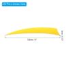 PATIKIL Arrows Vanes 50 Pack 5 Inch Arrow Turkey Feather Fletch Right Wing Fletching Yellow for DIY Target Shooting view 2
