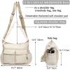 High Density Canvas Messenger Bag for Men/Women, 15 Inch Crossbody Shoulder Bag, Large Tote Bag for College/Travel/Work Daily UseBeige view 4