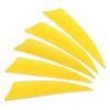 PATIKIL Arrows Vanes 50 Pack 3 Inch Arrow Turkey Feather Fletch Left Wing Fletching Yellow for DIY Target Shooting view 1