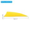 PATIKIL Arrows Vanes 50 Pack 3 Inch Arrow Turkey Feather Fletch Left Wing Fletching Yellow for DIY Target Shooting view 2