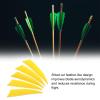 PATIKIL Arrows Vanes 50 Pack 3 Inch Arrow Turkey Feather Fletch Left Wing Fletching Yellow for DIY Target Shooting view 3
