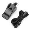 plplaaoo Referee Whistle,Whistle for Coaches,Black Abs Sports Whistleclear Sound Loud Whistle,Compact Portable Whistle with Lanyard for Outdoor Survival,Basketball and Football Game view 1