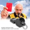 plplaaoo Referee Whistle,Whistle for Coaches,Black Abs Sports Whistleclear Sound Loud Whistle,Compact Portable Whistle with Lanyard for Outdoor Survival,Basketball and Football Game view 2