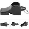plplaaoo Referee Whistle,Whistle for Coaches,Black Abs Sports Whistleclear Sound Loud Whistle,Compact Portable Whistle with Lanyard for Outdoor Survival,Basketball and Football Game view 3