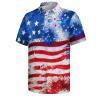 AYUNIX American Flag Golf Shirts for Men Patriotic Polo Shirts Quick Dry Moisture Wicking Short Sleeve USA Flag Golf Polos view 4