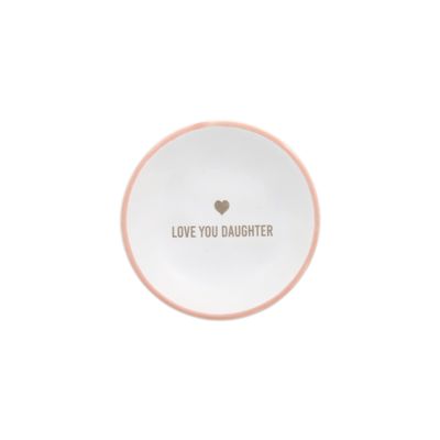 Pavilion Gift Company - Love You Daughter - 2.5" Mini Jewelry Dish Keepsake Catchall Desk Tray from Mom Dad Parents
